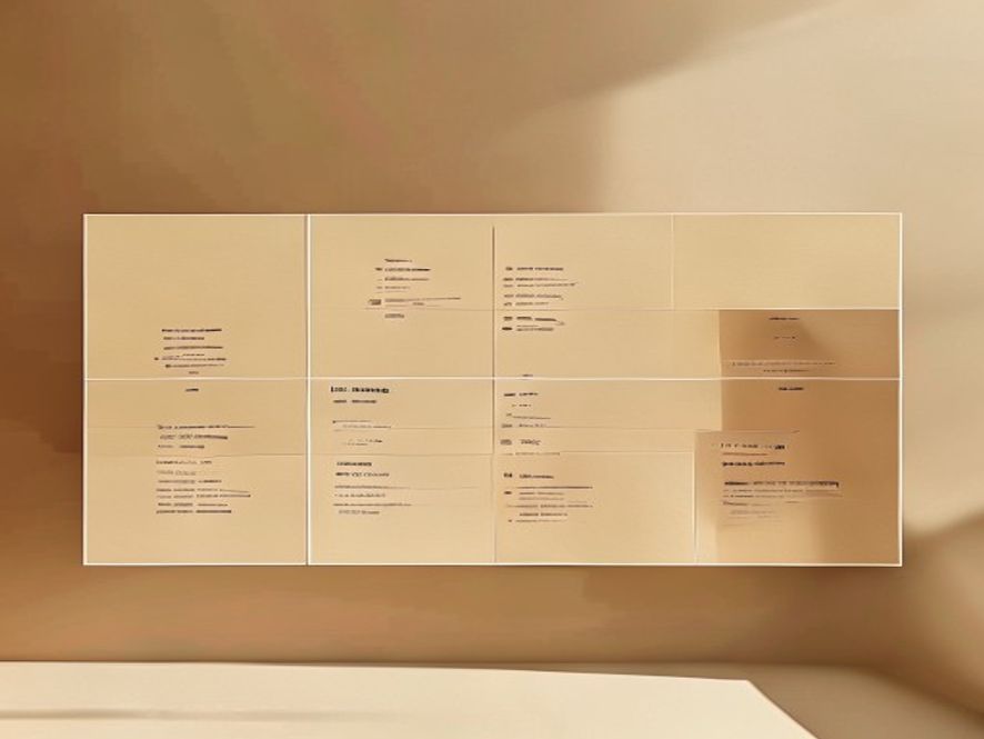 A simple timeline graphic showing five morning phases in soft gold and cream tones